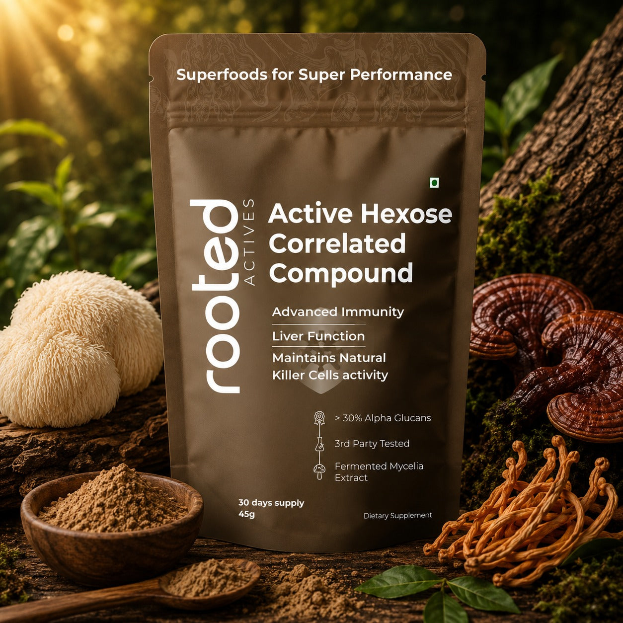 Active Hexose Correlated Compound (AHCC) Mushroom Extract Powder