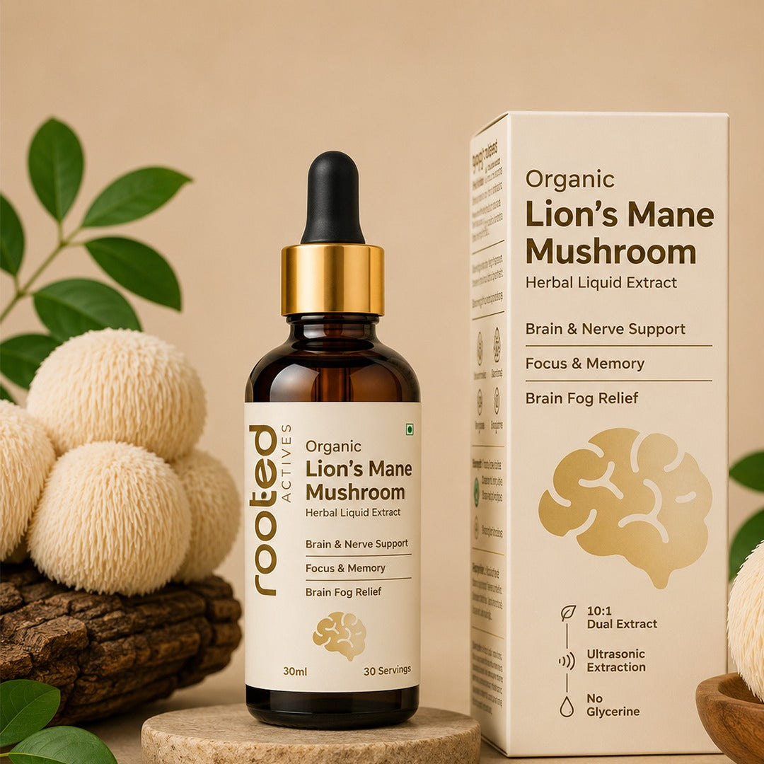 Lion's Mane Mushroom Liquid Extract Focus, Memory & Brain Health