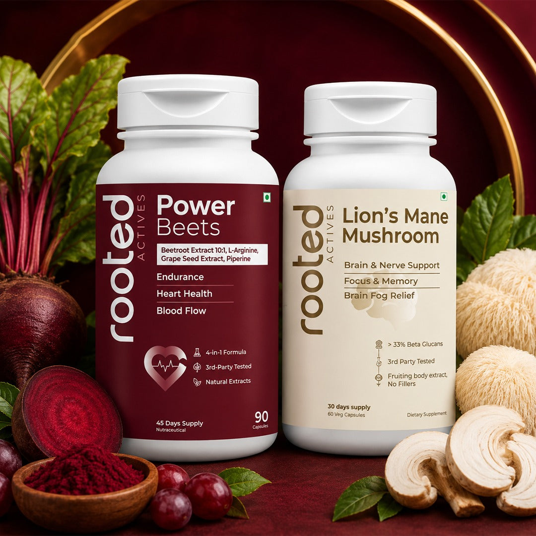 Lions Mane & PowerBeets Bundle | Brain Power + Cardiovascular Strength