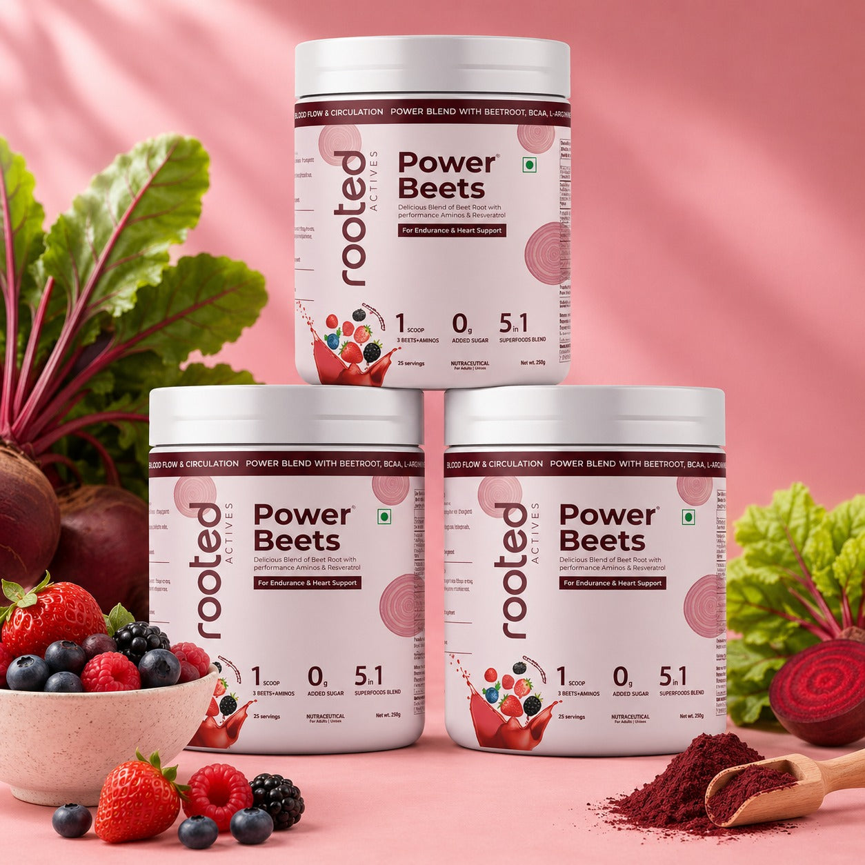 Power Beets Powder 250g | (Pack of 3)