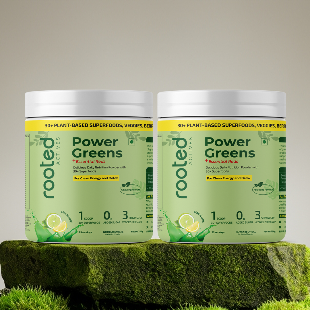 Power Greens Drink Mix | 30+ Organic Superfoods (Pack of two)